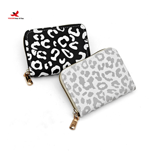 RTS Bulk Mixed Order Geometric Embroidery Waterproof RFID Shielding Leather <b>Wallet</b> Short Card <b>Holder</b> with Polyester Lining - Product Image 2