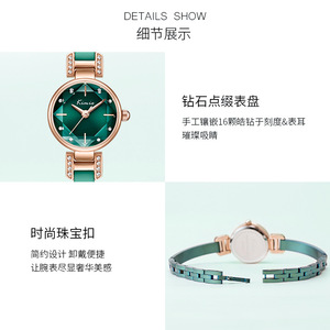 Kimio K6480s Đẹp Made Trong Prc Phụ Nữ Thạch Anh Đồng Hồ Cổ Điển Dây Đeo Thép Chống Nước Phong Cách Vòng Đeo Tay Đơn Giản Thiết Kế Đồng Hồ - Product Image 6