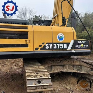 Excavatrice sur chenilles d'occasion SANY SY375H, 37 tonnes, grande excavatrice bien entretenue, équipement lourd pour travaux de terrassement SY215C SY135C SY75C - Product Image 4