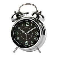 Cloche en métal réveil chambre chevet nouvelle horloge de bureau