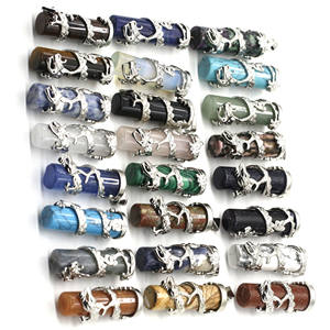 Vente en gros de pendentifs en cristal de guérison avec pierres précieuses pendentifs turquoise pour la fabrication de bijoux - Product Image 5