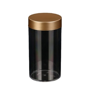 500ml Clear plastic PS bottle food container with plastic cap
