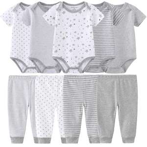 All'ingrosso tuta in cotone per neonato in puro cotone Set di abbigliamento per neonato 9 pezzi tutina di alta qualità <span class=keywords><strong>vestiti</strong></span> <span class=keywords><strong>estivi</strong></span> per bambini - Product Image 1