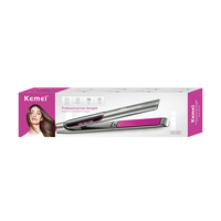 Lisseur électrique professionnel KEMEI KM-2302 pour femmes, avec technologie PTC et ions négatifs, chauffage rapide et réglable, idéal pour la coiffure DIY – Marque européenne