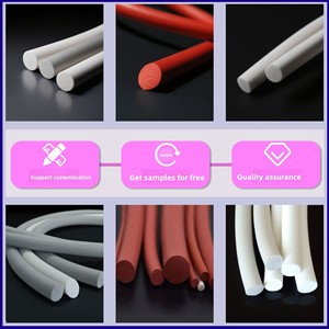 Bande <span class=keywords><strong>de</strong></span> silicone ronde pleine en mousse, tige en caoutchouc <span class=keywords><strong>de</strong></span> silicone, <span class=keywords><strong>joint</strong></span> d'étanchéité en caoutchouc <span class=keywords><strong>de</strong></span> silicone, bande <span class=keywords><strong>de</strong></span> garniture, haute température, étanche - Product Image 2