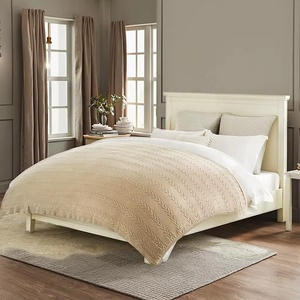 Hochwertige Strick decke Throw Soft Yarn Throw Blanket Handgemachte Strick decke Chunky Throw Home Bed Use - Product Image 2