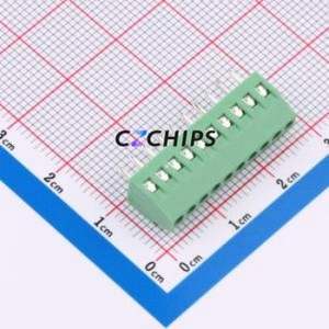 C254128V-10P0G36 <b>Screw</b> Terminal <b>Block</b> Through hole Component (THT),P=2.54mm Connector 1x10P 2.54mm 10P 1 - Product Image 1