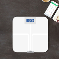 Báscula Digital Inteligente con Tecnología de Sensor de Alta Precisión para el Seguimiento de Datos, Compatible con IOS/Android, Funciona con Batería