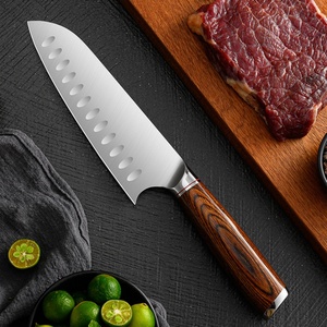 High Quality 9 Pieces Stainless Steel Wooden Handle Japanese <b>Knife</b> Butcher <b>Knife</b> Kitchen <b>Knives</b> Set - Product Image 5