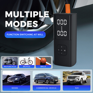 New Portable Inflatable Electric air <b>Pump</b> Compressor Rechargeable 12V Battery With LED Light Power Bank for Mobile - Product Image 3