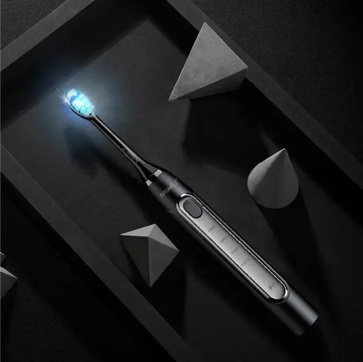 Taşınabilir elektrikli akıllı 6 mavi Led otomatik elektronik diş fırçası kablosuz Sonic elektrikli diş fırçası
