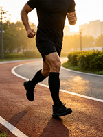 Chaussettes de sport unisexe en nylon de compression extra grande taille 7XL personnalisées pour hommes Traitement des varices Chaussettes à pression graduée