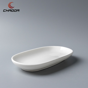 Porta Toallas Redondo <span class=keywords><strong>de</strong></span> Porcelana <span class=keywords><strong>de</strong></span> 6.5 Pulgadas, Plato Pequeño Blanco <span class=keywords><strong>de</strong></span> Cerámica, Platos Ovalados para <span class=keywords><strong>Tapas</strong></span> con Logotipo Personalizado - Product Image 5