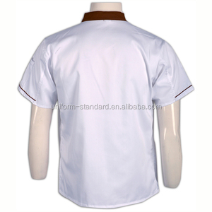 Basic Fit Manteau <span class=keywords><strong>de</strong></span> Chef En Plastique Boutons Manches Courtes Coton Sergé <span class=keywords><strong>Pas</strong></span> <span class=keywords><strong>Cher</strong></span> <span class=keywords><strong>Veste</strong></span> <span class=keywords><strong>de</strong></span> Chef - Product Image 5