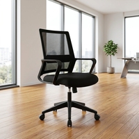 Fauteuil de Direction Ergonomique Pivotant en Tissu de Luxe, Réglable en Hauteur, pour Bureau, Atelier et Salon