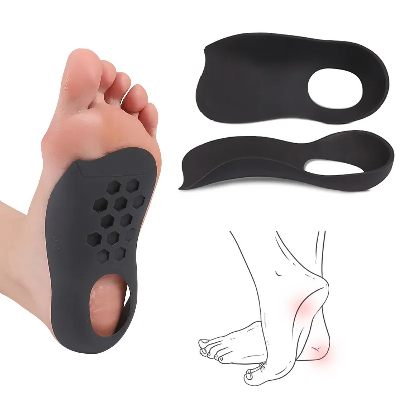 1piar Flatfoot Orthesen plantari Unisex supporto per arco ortopedico plantare plantare plantare plantare plantare per gambe O a forma di scarpa correttore