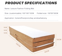 Matelas Offre Spéciale queen gonflable imperméable et personnalisé et matelas de compression de conception antidérapante pour le salon et la chambre