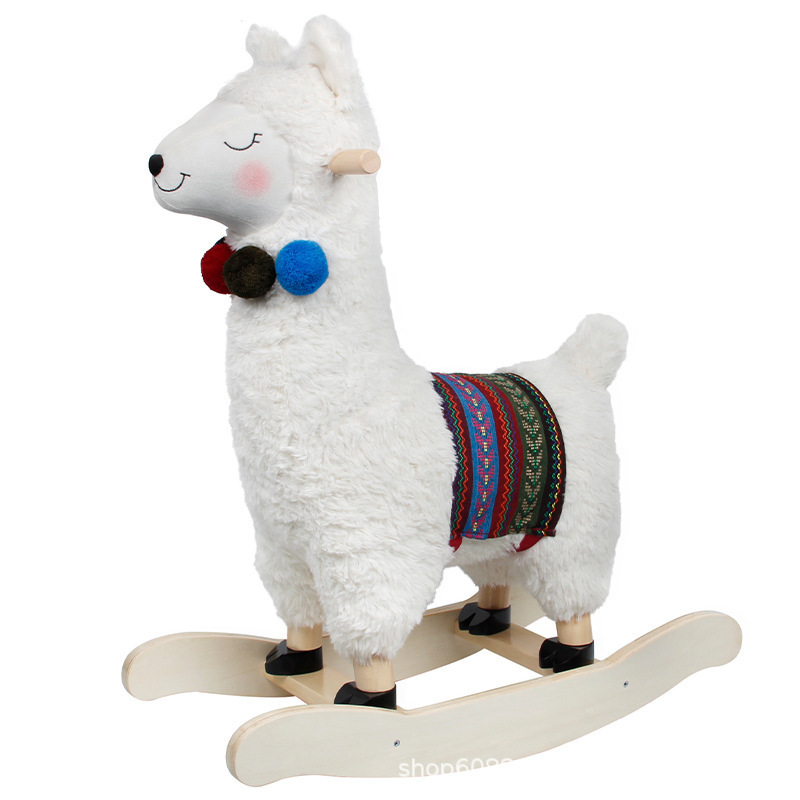 Alpaca montando a caballo