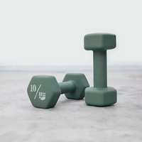Ensemble d'haltères hexagonales en néoprène recouvert de vinyle SMARTFIT Fitness 0,5-10 kg pour la musculation