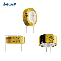 BITWELL haute qualité BWS série 5.5V 0.47F EDLC Supercondensateur de type pièce pour enregistreur de conduite