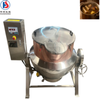 Huashang Custom SUS304 RVS Jacket Kettle Batchkookmachine voor sauzenproductie fabriek Jacket Kettle