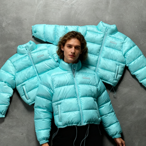 Tùy Chỉnh Thiết Kế Mùa Đông Ngoài Trời Mặc Siêu Ánh Sáng Vịt Ngỗng Xuống Áo Khoác Unisex Zip up Cắt Áo Khoác Độn Bong Bóng Nóc Áo Khoác - Product Image 1