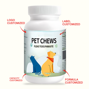 Compléments à mâcher pour animaux de compagnie : Soutien immunitaire, absorption rapide, naturel et sûr, multivitamines, minéraux et oméga 3 pour chats, contre les puces et les tiques - Product Image 2