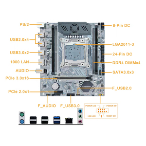 Amentmen X99 <span class=keywords><strong>A4</strong></span> Blanc DDR4 Support de Mémoire TPM 2.0 avec VRM Cooler M ATX Carte Mère 2m.2 avec Wifi Slot - Product Image 3
