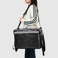 Boîte d'isolation pour moto à grande capacité, imperméable, avec logo personnalisé, emballage chaud, livraison de nourriture rapide, glacière, sac de pique-nique