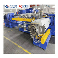 Machine d'extrusion automatique à double vis simple avec ligne de production d'extrusion double étage PP PE 75-200