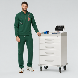 Sudadera Personalizada con Cierre <span class=keywords><strong>de</strong></span> Cremallera para Enfermeras, Diseño Arcoíris, Antiencogimiento, Bordada, para Hospital/Departamento, Invierno, Primavera, Otoño - Product Image 4