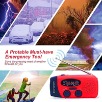 2025 En Yeni Model 6000mah Taşınabilir Acil Durum El Kranklı Güneş Enerjili Radyo AM/FM NOAA SOS Alarmı ile, Ev İçin 3 Modlu El Feneri