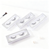 Boîtes de rangement pour cils en PVC de qualité professionnelle, étuis à maquillage en plastique transparent avec design pour produits de cils