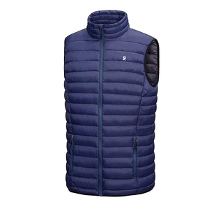 Rompi tanpa lengan pria, rompi Puffer hangat ringan, jaket Golf, rompi perjalanan kasual mendaki