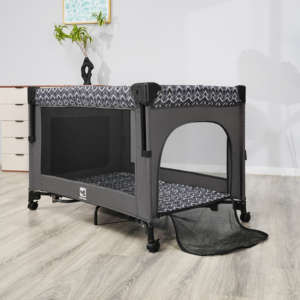 Cuna <span class=keywords><strong>Plegable</strong></span> de Metal Moderna de Alta Calidad para Bebés Cool Baby P9161L09, Corralito para Bebés para Dormitorio, Hospital y Parque - Product Image 6