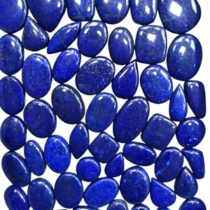 FAIJAN GEMS Lapislázuli Natural, Cabujón de Piedra Preciosa Suelta Pulida, Formas y Tamaños Variados, con Certificación de Terceros para Joyería y Colgantes - Product Image 1