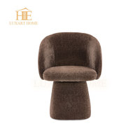 Grande chaise de salle à manger moderne pivotante à 360 °, tabouret de maquillage rembourré