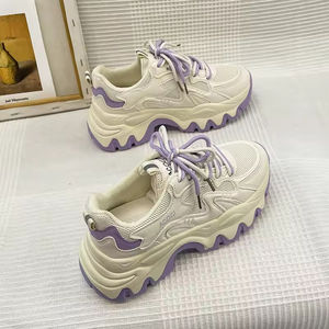 Zapatos de Plataforma Retro para Mujer, Transpirables, con Cordones, Antideslizantes, con Suela Gruesa y Soporte de Arco, Tendencia de Moda Atemporal - Product Image 2