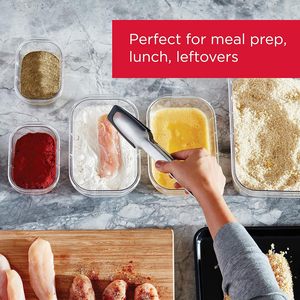 High Quality Lock Lid Tempered Glass Kitchenware Food <b>Container</b> Microwave Oven Bowl Set Mini Storage <b>Box</b> for Storage - Product Image 3