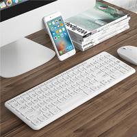 BOW Best Selling HW256 Office Gaming Universal USB Ergonomic 2.4G Wireless Keyboard dan Mouse Combo untuk Desktop Laptop