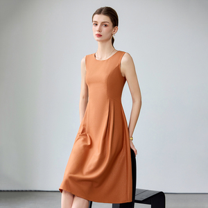 Maxi abito girocollo Casual <span class=keywords><strong>da</strong></span> <span class=keywords><strong>donna</strong></span> tinta unita taglia unica in tessuto naturale traspirante - Product Image 6