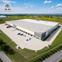 Entrepôt logistique préfabriqué en structure métallique, atelier, bâtiment industriel, bâtiment commercial, entrepôt en structure métallique