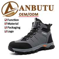 Bottes de sécurité antistatiques à embout composite grande taille, résistantes aux glissades et aux perforations, respirantes, en maille volante pour hommes EU 37-48