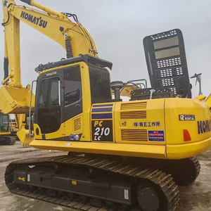Excavatrice Komatsu PC210 LC, poids opérationnel 21 tonnes, jaune, d'occasion, godet de terrassement capacité 3m, 123 kW, vérin hydraulique HYDAC, 2024 - Product Image 4