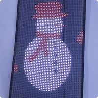 Karpet ajaib LED panggung luar ruangan layar bendera tanda bercahaya warna penuh dengan suspensi Drone untuk iklan