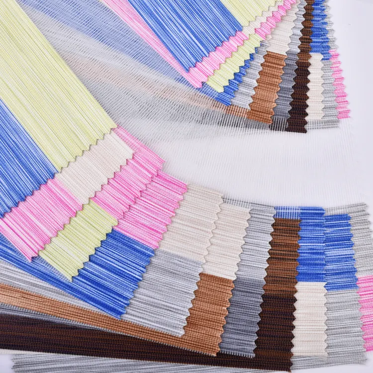 High Quality Wholesale Blackout Horizontal Polyester Zebra Roller Blind Fabrics for Home