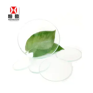 Transparent round flat tempered glass lamp covers \& shades