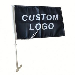 Double-Sided 30x45cm Durable Polyester Car Window <b>Flag</b> with Pole Holder for Mexican/Canadian/US/Albanian/American Diplomatic Use - Product Image 6