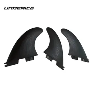 Race 9'' Plastic Centre Fin Black Classic Single Fin For Inflatable Paddle Board And Longboard