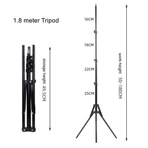 Soporte de trípode de fotografía ligera Soporte de trípode de vídeo de foto portátil de 1,8 <span class=keywords><strong>metros</strong></span> <span class=keywords><strong>para</strong></span> Speedlight Flash Softbox Paraguas Cámara de luz - Product Image 2